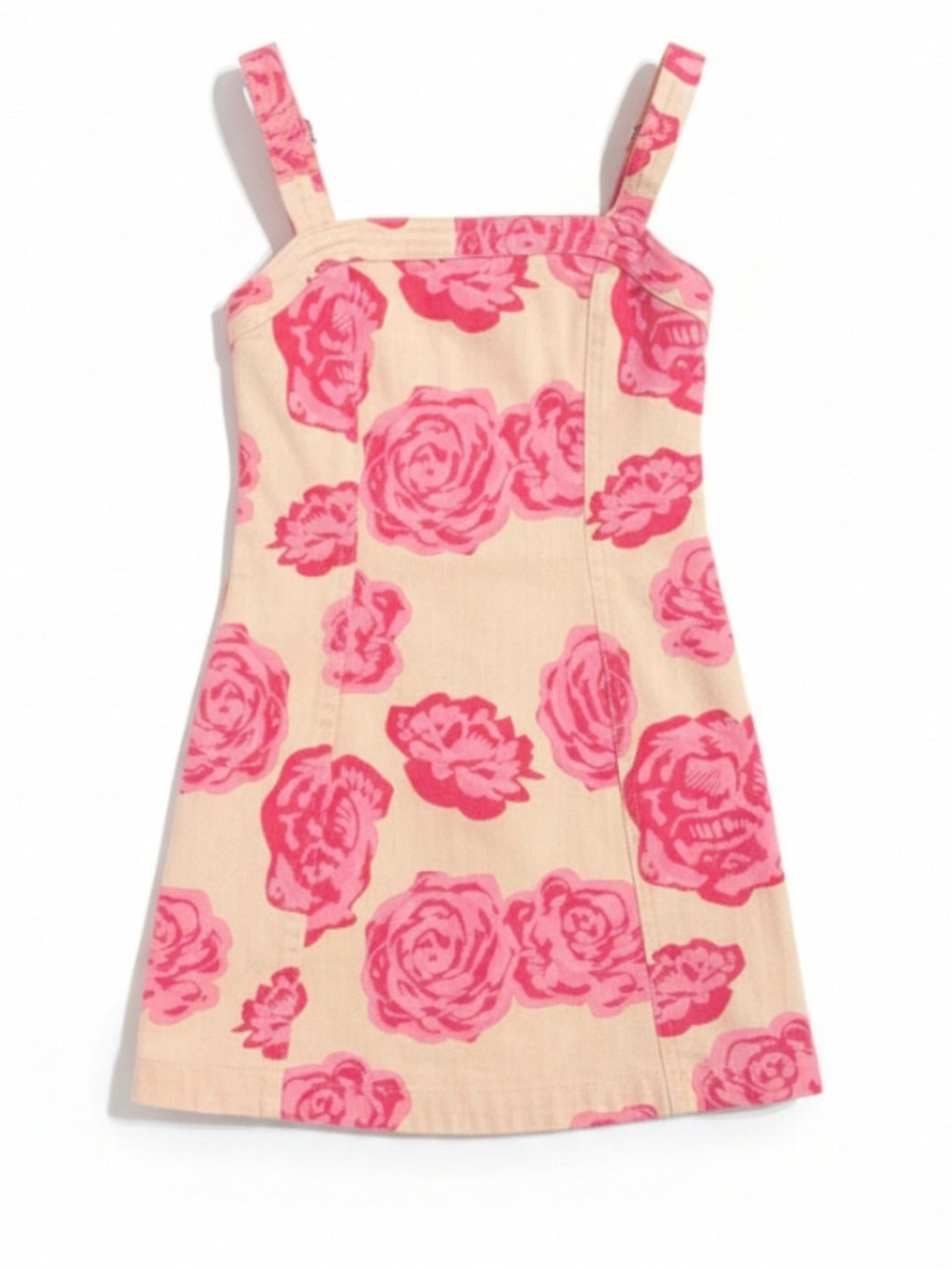 NWT Girls FINDING FOXTALE Pink Floral Dress Jumper Cotton Boho Roses